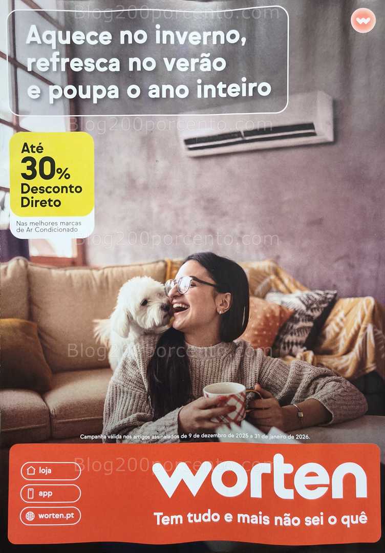 Antevisão Folheto WORTEN Aquecimento Promoções de 9 dezembro a 31 janeiro