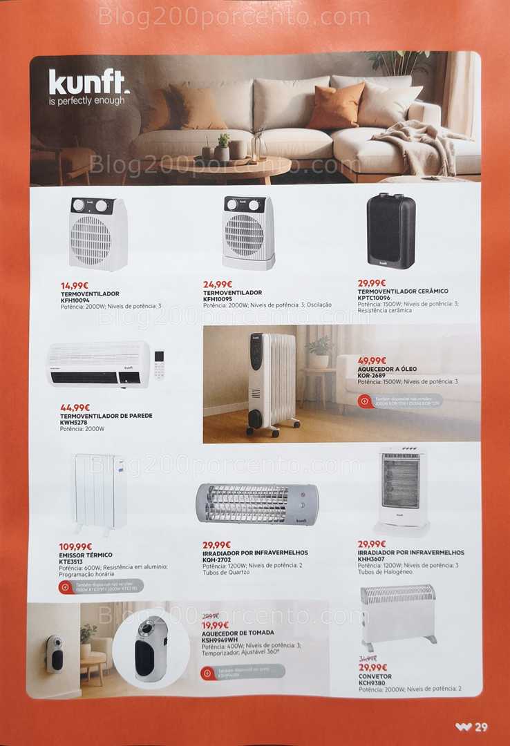 Antevisão Folheto WORTEN Aquecimento Promoções de 9 dezembro a 31 janeiro