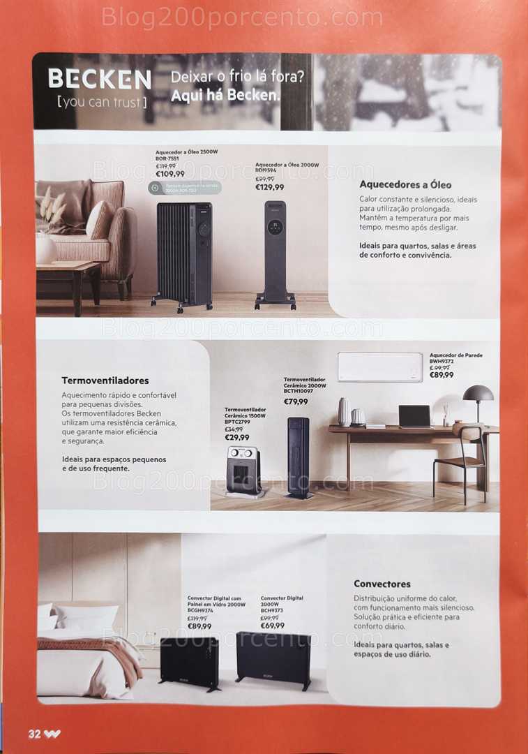 Antevisão Folheto WORTEN Aquecimento Promoções de 9 dezembro a 31 janeiro