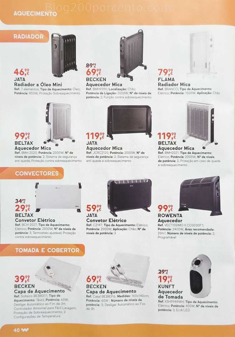 Antevisão Folheto WORTEN Aquecimento Promoções de 9 dezembro a 31 janeiro