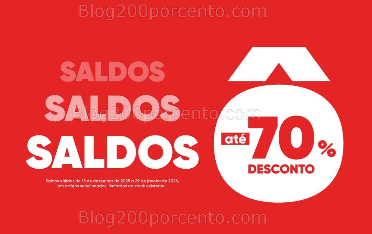 ALERTA - Saldos HÔMA até 70% desconto - 15 dezembro a 19 janeiro
