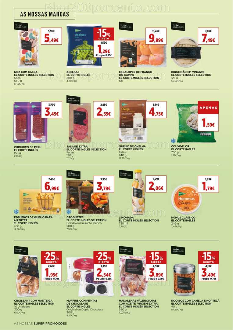 Antevisão Folheto EL CORTE INGLÉS Promoções de 1 a 15 janeiro