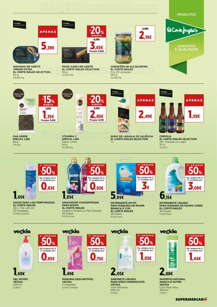 Antevisão Folheto EL CORTE INGLÉS Promoções de 1 a 15 janeiro