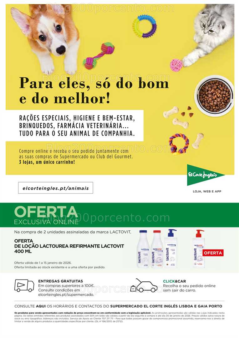 Antevisão Folheto EL CORTE INGLÉS Promoções de 1 a 15 janeiro