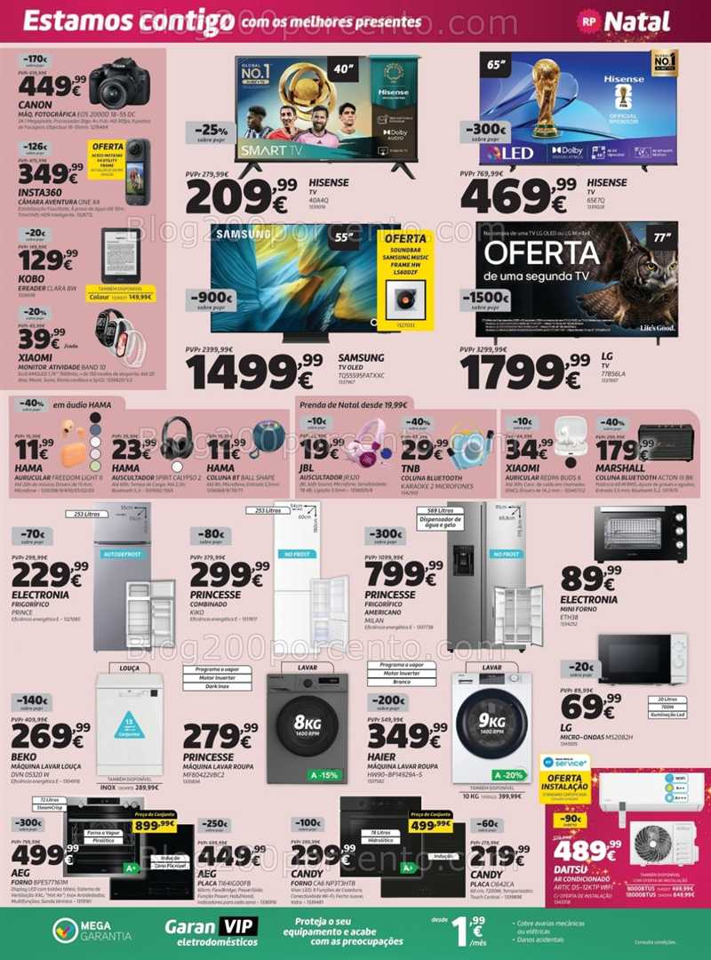 Antevisão Folheto RADIO POPULAR Últimos Presentes Natal Promoções de 16 a 25 dezembro