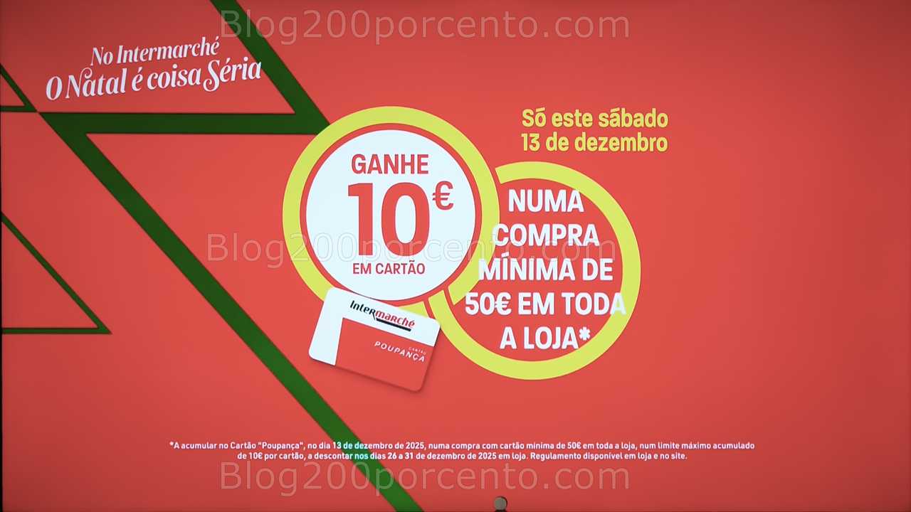 Alerta - Oferta de 10€ INTERMARCHÉ só sábado - 1 novembro!