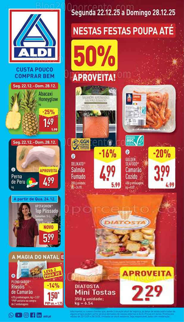 Antevisão Folheto ALDI Promoções de 22 a 28 dezembro - Edição Digital