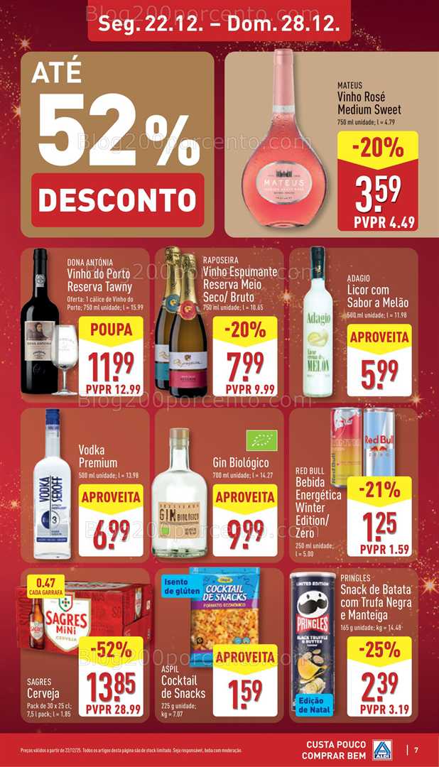 Antevisão Folheto ALDI Promoções de 22 a 28 dezembro - Edição Digital