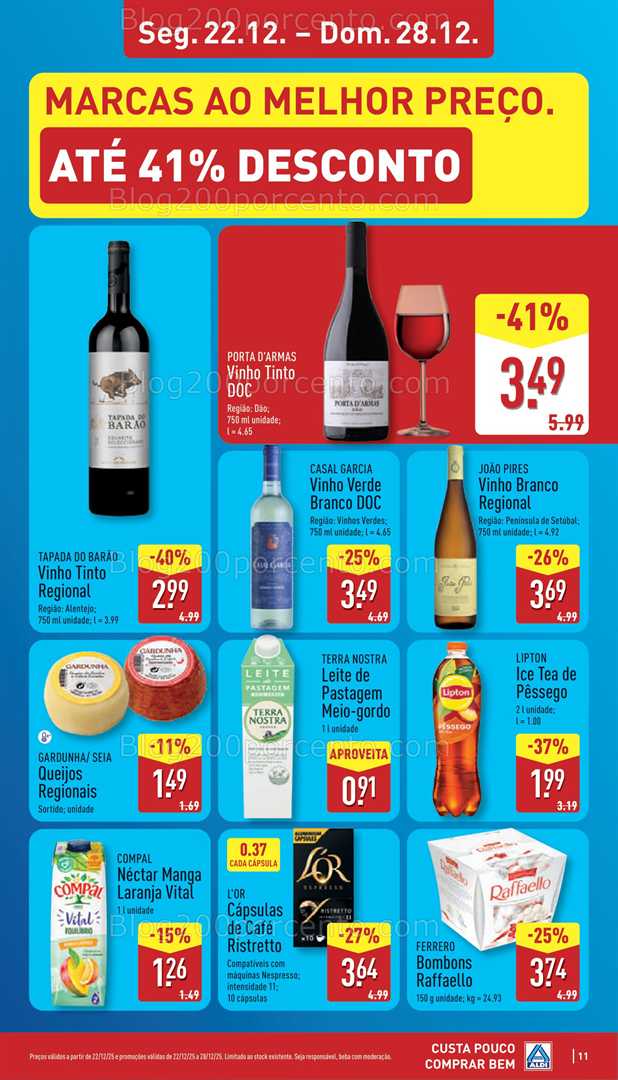 Antevisão Folheto ALDI Promoções de 22 a 28 dezembro - Edição Digital