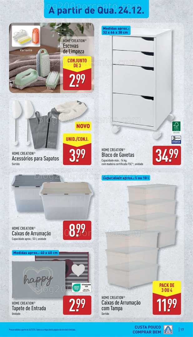 Antevisão Folheto ALDI Bazar Promoções de 24 a 28 dezembro - Edição Digital