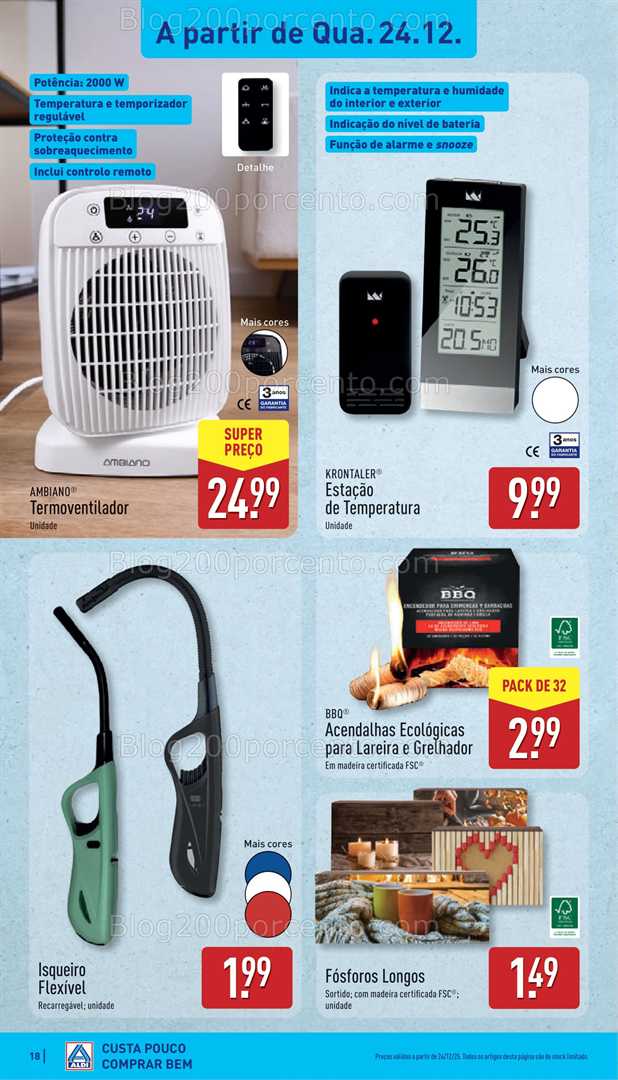 Antevisão Folheto ALDI Bazar Promoções de 24 a 28 dezembro - Edição Digital