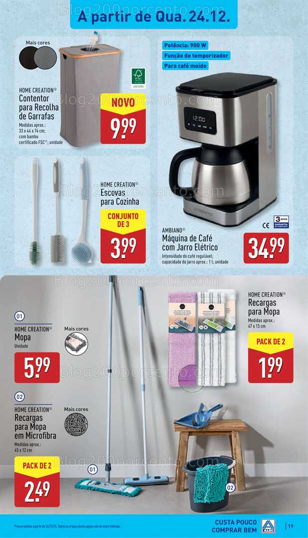 Antevisão Folheto ALDI Bazar Promoções de 24 a 28 dezembro - Edição Digital