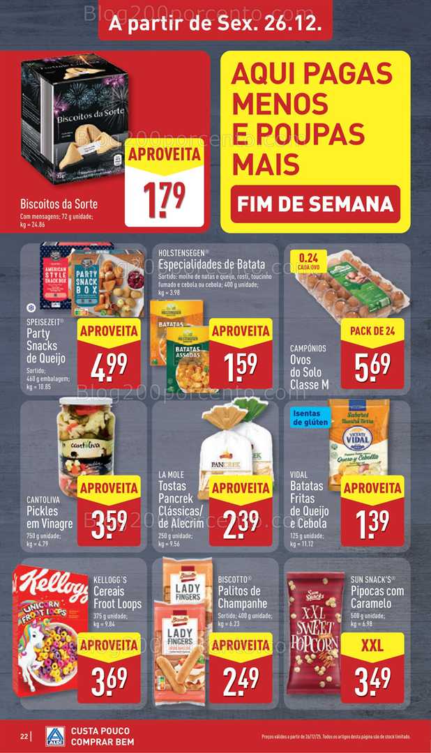 Antevisão Folheto ALDI Promoções de 22 a 28 dezembro - Edição Digital