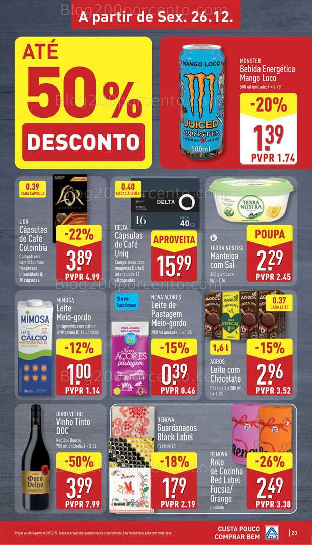 Antevisão Folheto ALDI Promoções de 22 a 28 dezembro - Edição Digital
