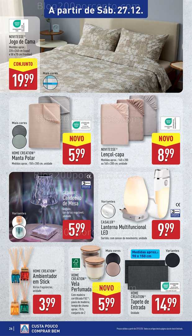 Antevisão Folheto ALDI Bazar Promoções de 24 a 28 dezembro - Edição Digital