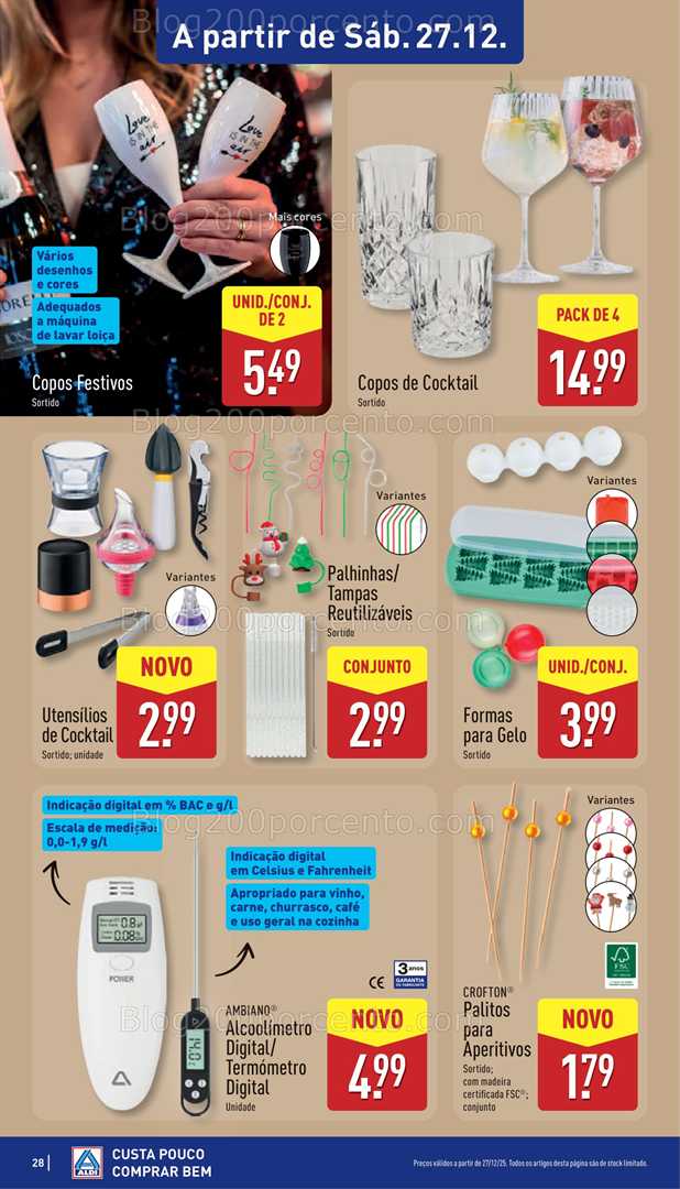 Antevisão Folheto ALDI Bazar Promoções de 24 a 28 dezembro - Edição Digital