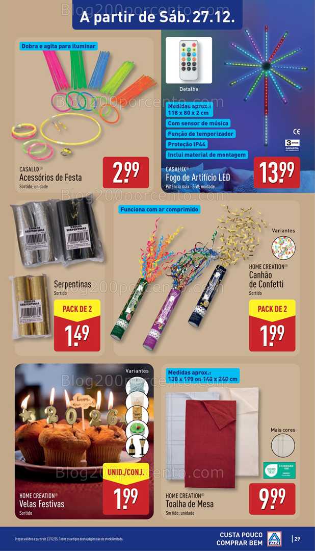 Antevisão Folheto ALDI Bazar Promoções de 24 a 28 dezembro - Edição Digital