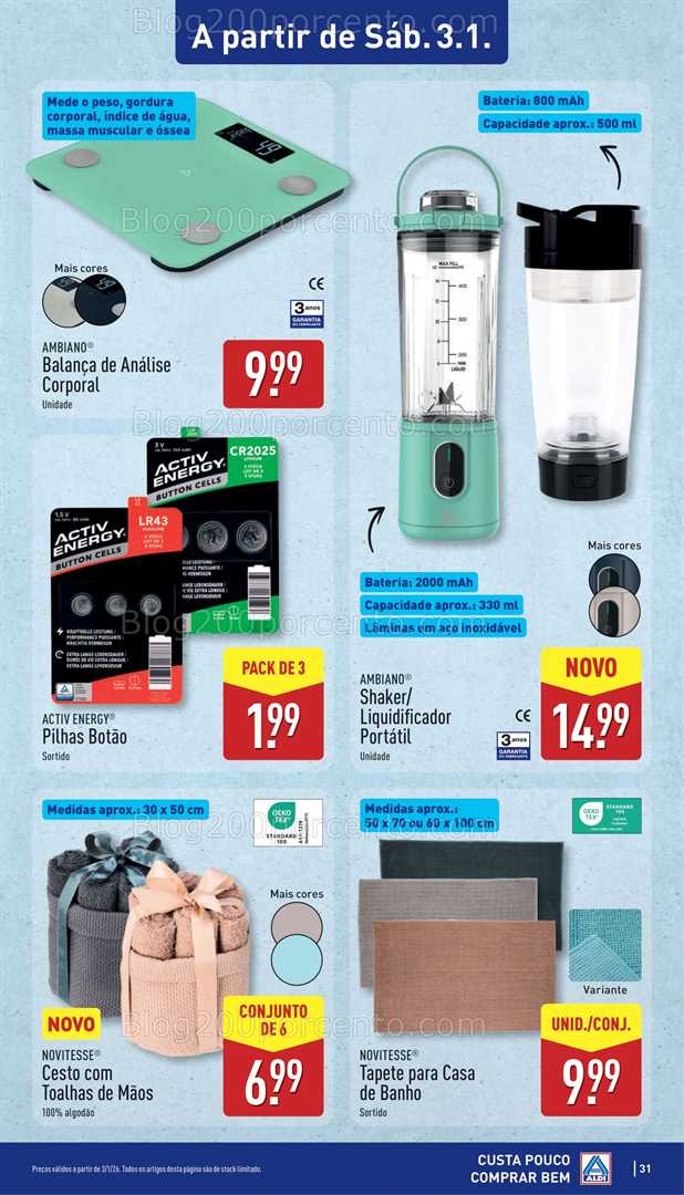 Antevisão Folheto ALDI Promoções de 29 dezembro a 4 janeiro - Edição Digital