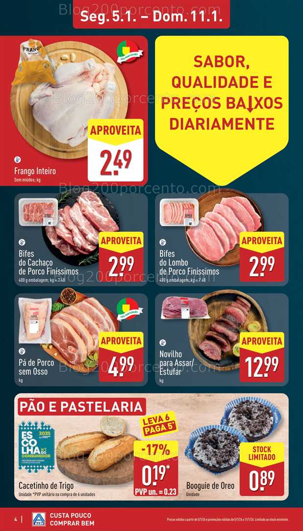 Antevisão Folheto ALDI Promoções de 5 a 11 janeiro - Edição Digital