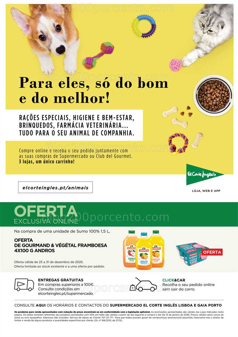 Antevisão Folheto EL CORTE INGLÉS Especial Passagem de Ano Promoções de 25 a 31 dezembro
