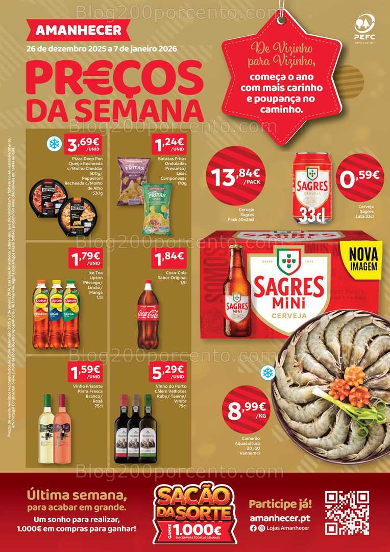 Antevisão Folheto AMANHECER Promoções de 26 dezembro a 7 janeiro