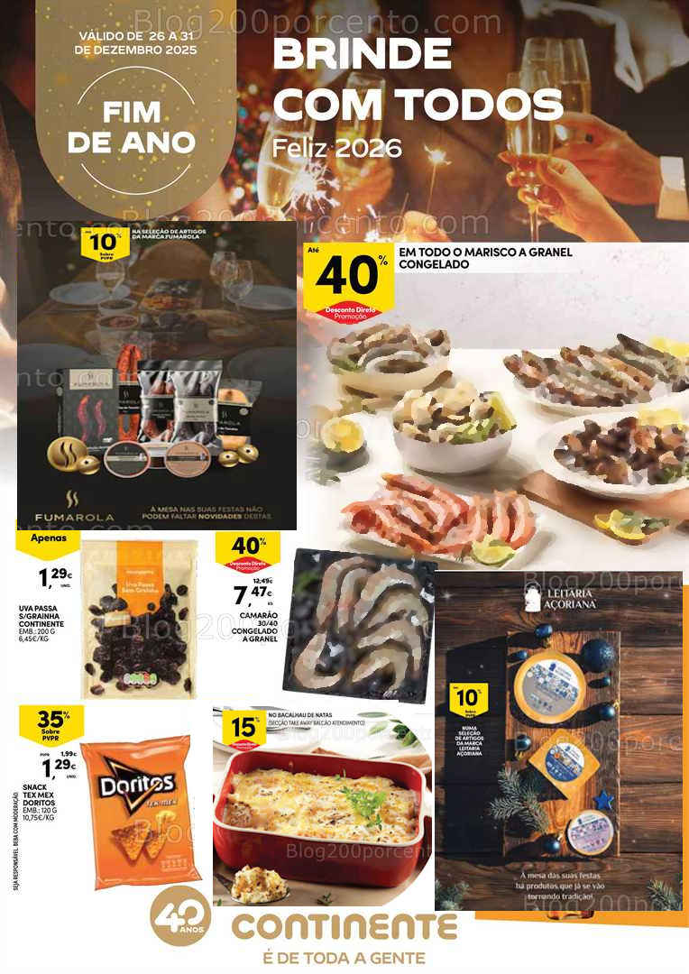 Antevisão Folheto CONTINENTE Açores Especial Fim de Ano Promoções até 31 dezembro