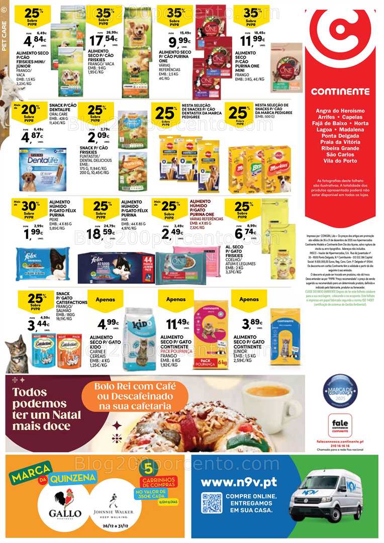 Antevisão Folheto CONTINENTE Açores Especial Fim de Ano Promoções até 31 dezembro