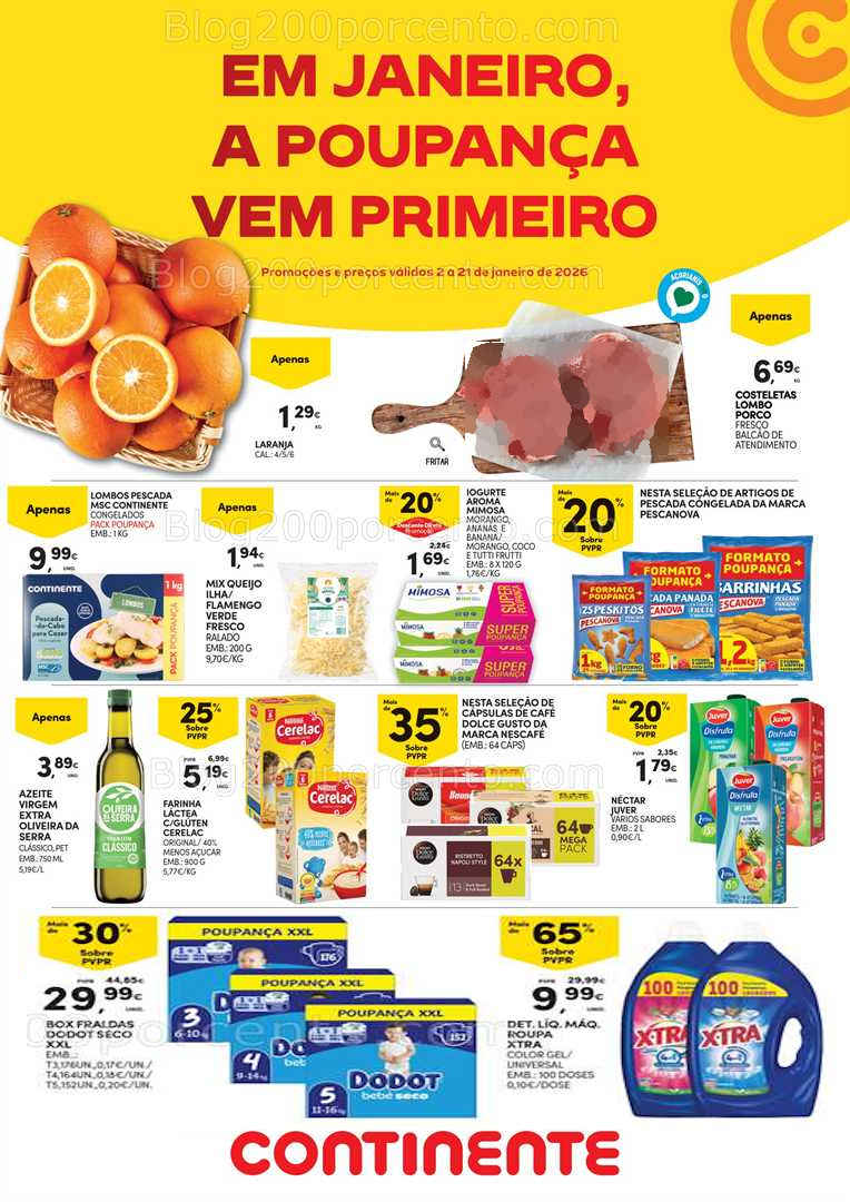 Antevisão Folheto CONTINENTE Açores Promoções de 2 a 21 janeiro