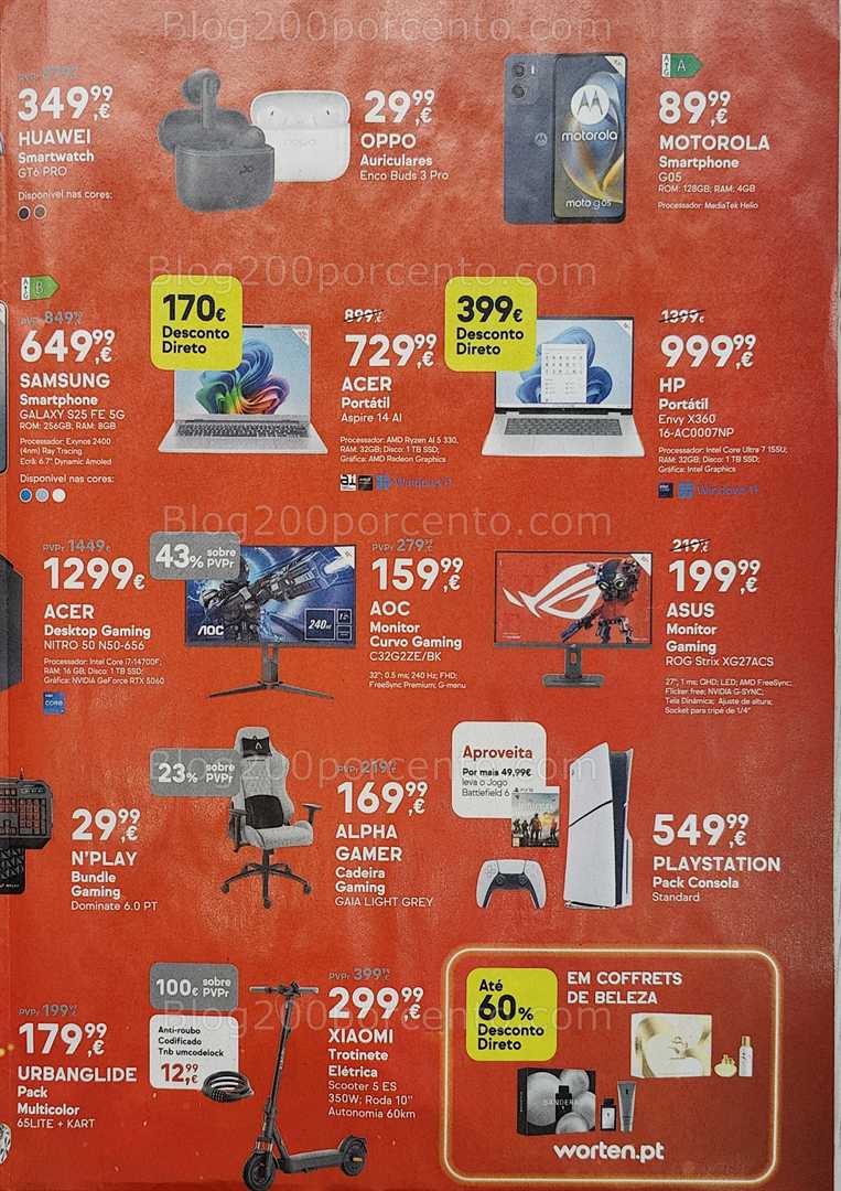 Antevisão Folheto WORTEN Promoções Fim de Semana - 19 a 22 dezembro