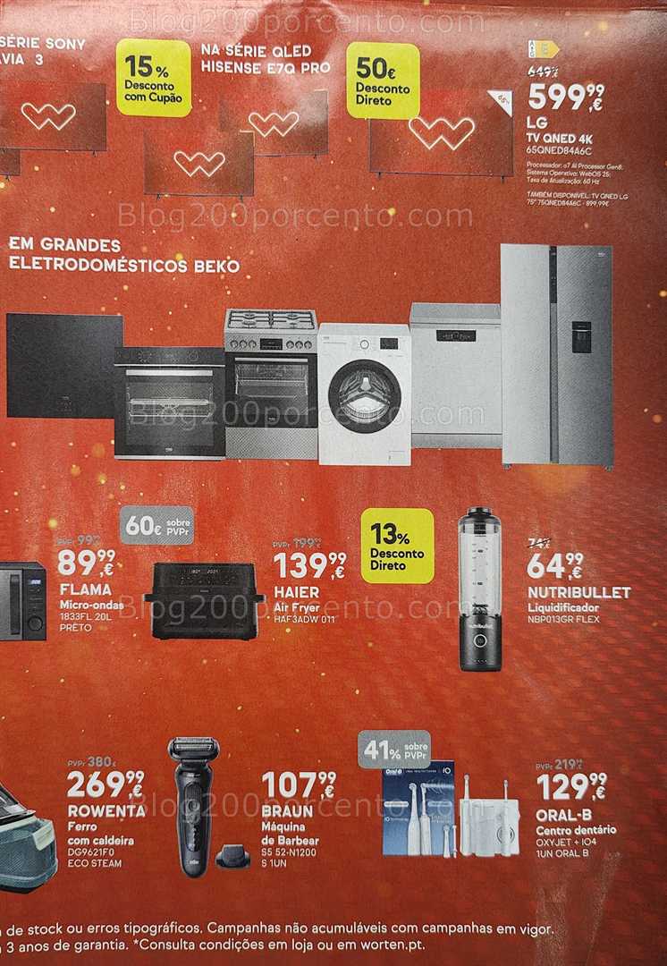 Antevisão Folheto WORTEN Promoções Fim de Semana - 19 a 22 dezembro