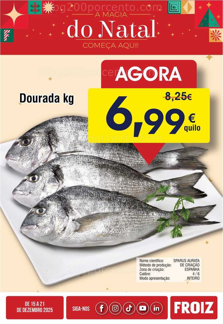 Antevisão Folheto FROIZ Promoções de 15 a 21 dezembro