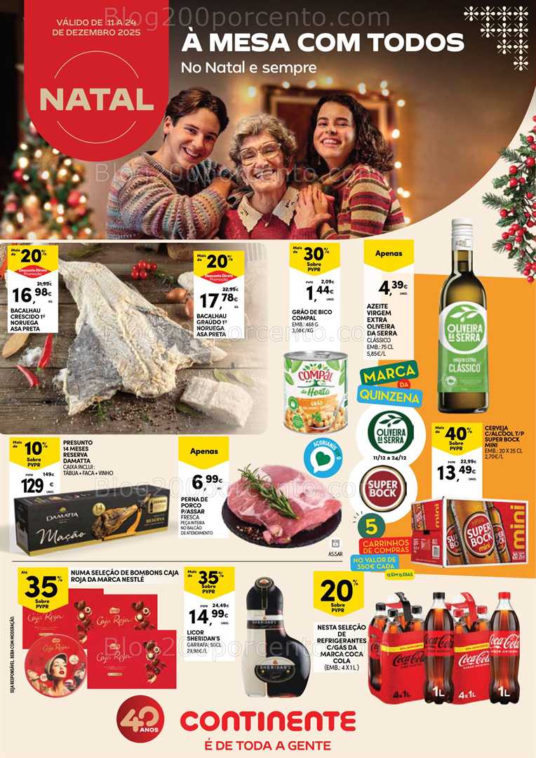 Antevisão Folheto CONTINENTE Açores Promoções de 11 a 24 dezembro
