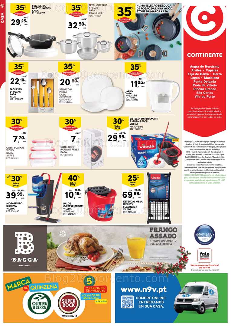 Antevisão Folheto CONTINENTE Açores Promoções de 11 a 24 dezembro