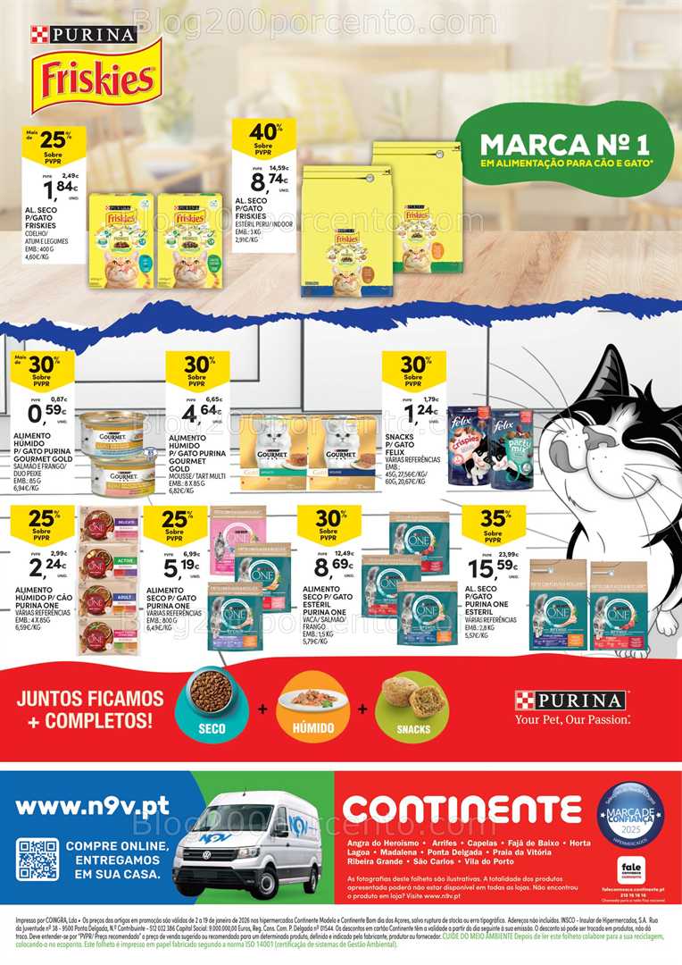 Antevisão Folheto CONTINENTE Açores Extra Promoções até 19 janeiro