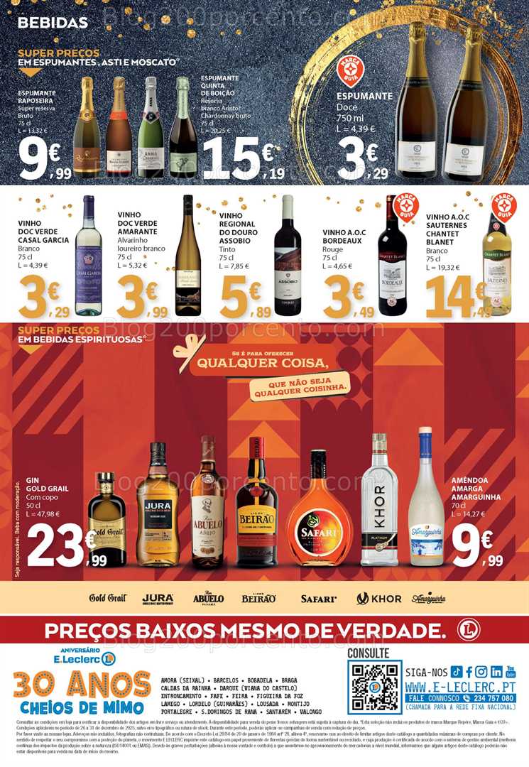 Antevisão Folheto E-LECLERC Especial Passagem de Ano - 26 a 31 dezembro