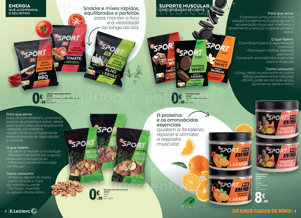 Antevisão Folheto E-LECLERC Especial Desporto Promoções de 2 a 31 janeiro