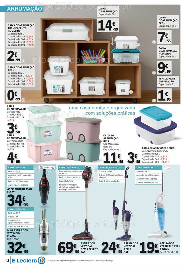 Antevisão Folheto E-LECLERC Bazar Lar Promoções de 30 dezembro a 11 janeiro
