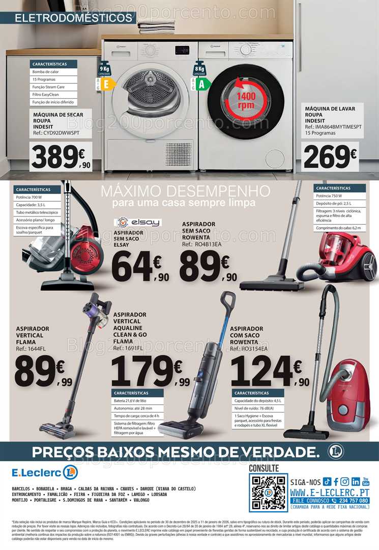 Antevisão Folheto E-LECLERC Bazar Lar Promoções de 30 dezembro a 11 janeiro