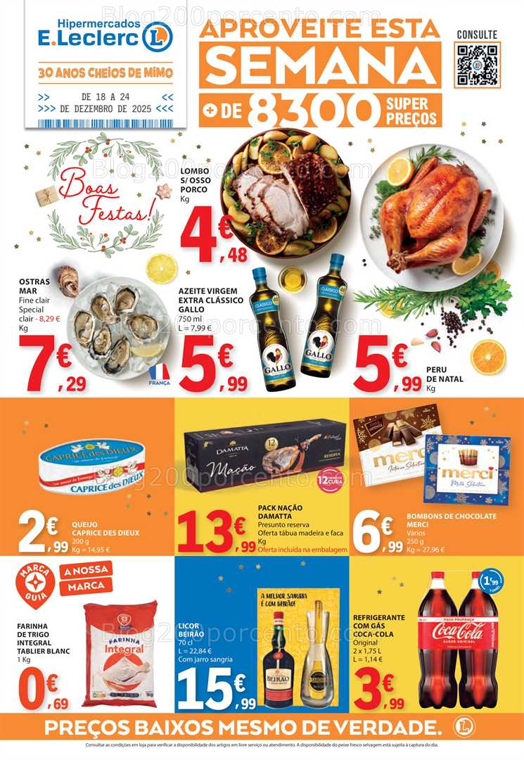 Antevisão Folheto E-LECLERC Promoções de 18 a 24 dezembro
