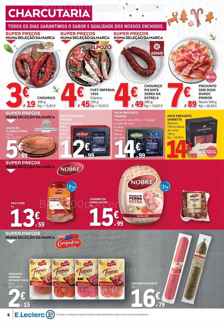 Antevisão Folheto E-LECLERC Promoções de 18 a 24 dezembro