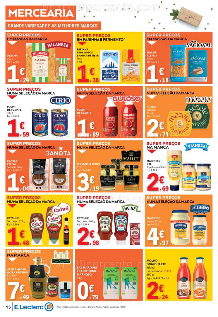 Antevisão Folheto E-LECLERC Promoções de 18 a 24 dezembro