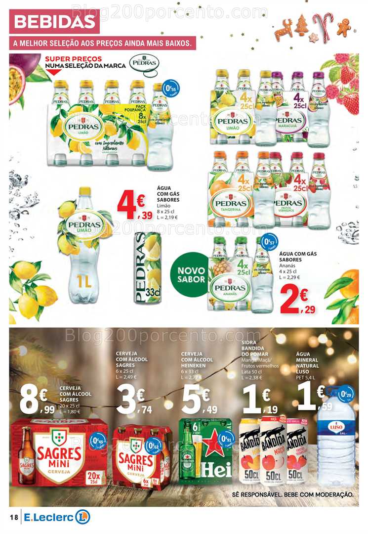 Antevisão Folheto E-LECLERC Promoções de 18 a 24 dezembro