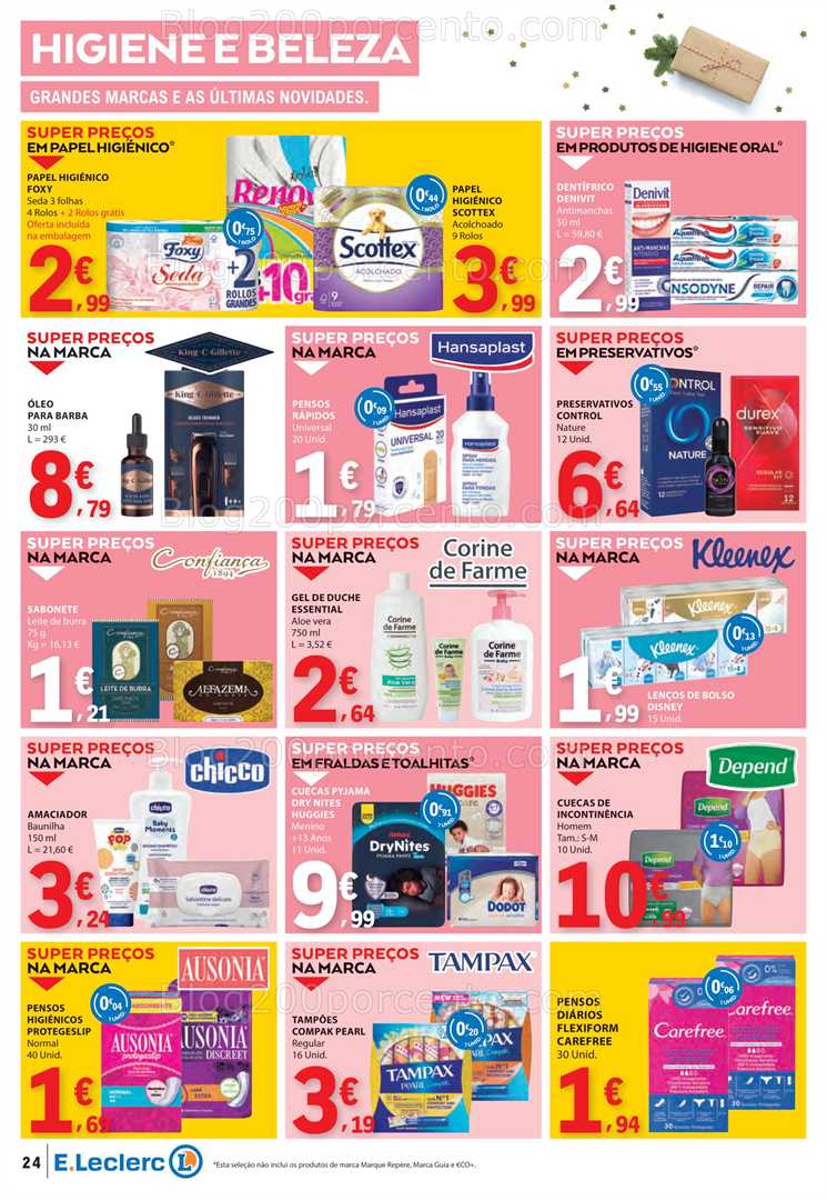 Antevisão Folheto E-LECLERC Promoções de 18 a 24 dezembro