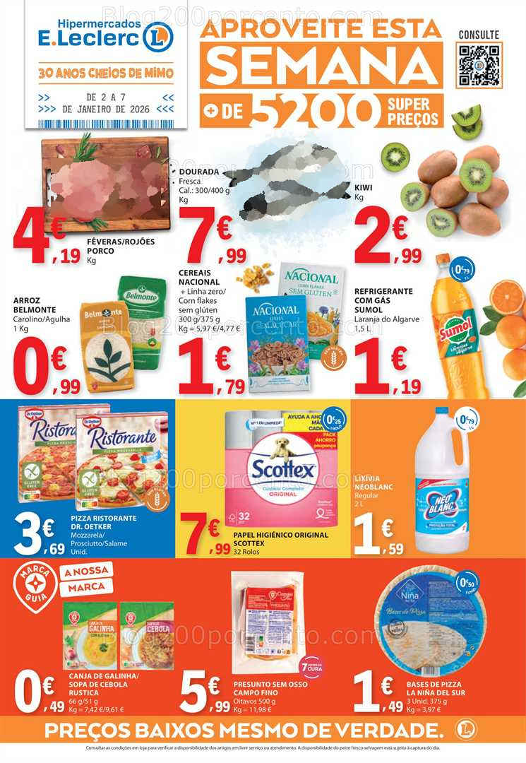 Antevisão Folheto E-LECLERC Promoções de 2 a 8 janeiro