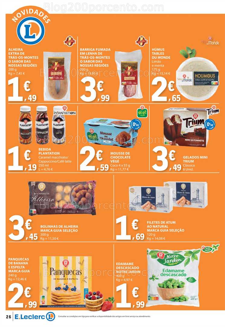 Antevisão Folheto E-LECLERC Promoções de 2 a 8 janeiro