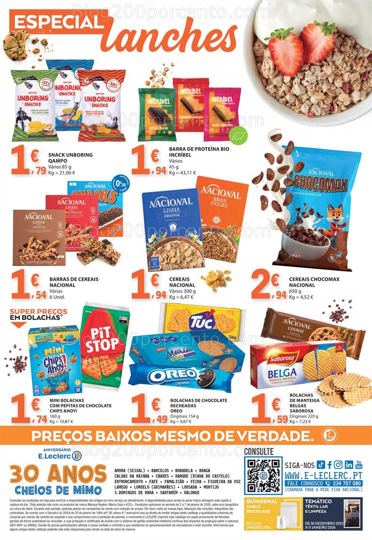 Antevisão Folheto E-LECLERC Promoções de 2 a 8 janeiro