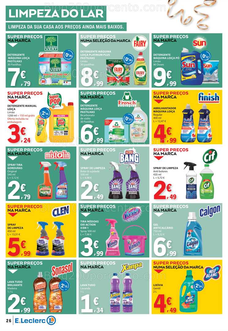 Antevisão Folheto E-LECLERC Promoções 26 a 31 dezembro