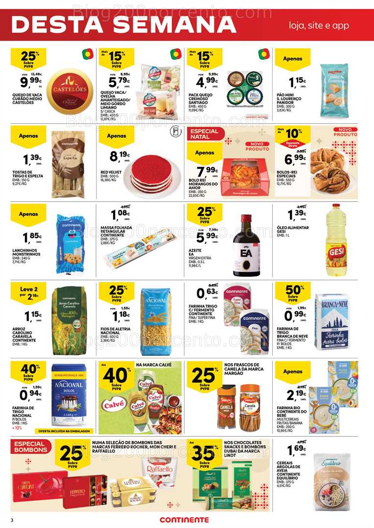 Antevisão Folheto CONTINENTE Promoções Fim de Semana - 19 a 22 dezembro - Edição Digital