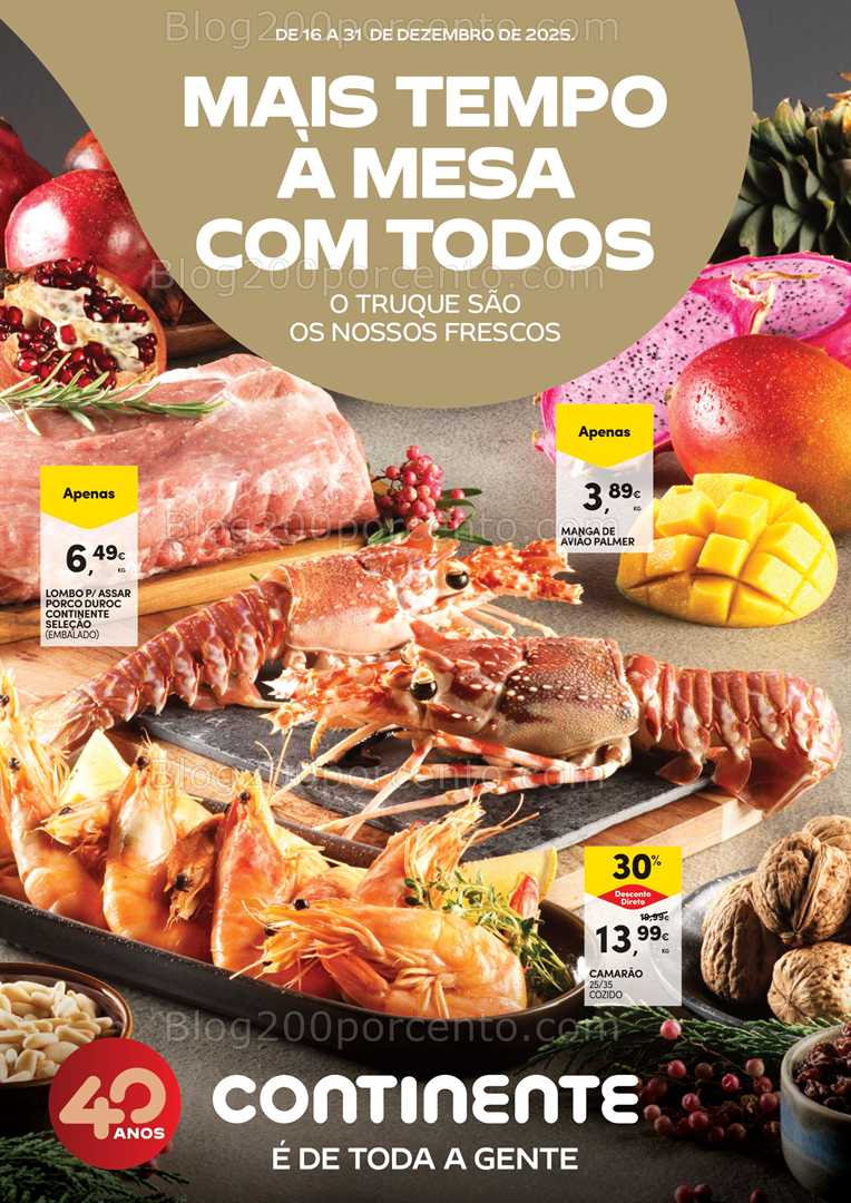 Antevisão Folheto CONTINENTE Especial Mesa de Natal e Ano Novo Promoções até 31 dezembro
