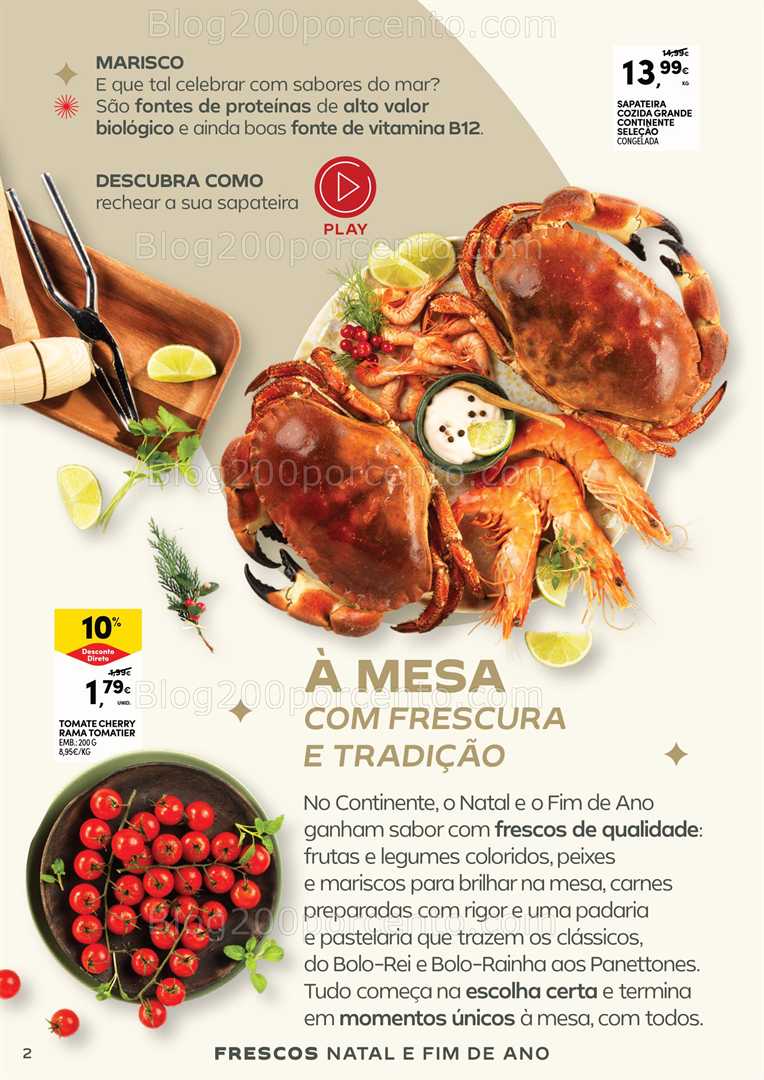 Antevisão Folheto CONTINENTE Especial Mesa de Natal e Ano Novo Promoções até 31 dezembro